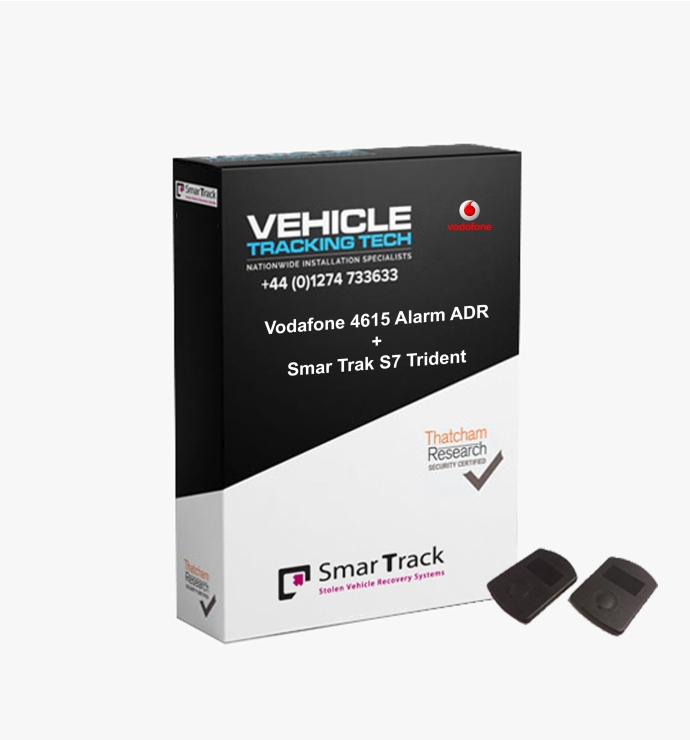 Vodafone A4615 ADR Thatcham Approved Category 2>1 Alarm system + Smartrack S7 Trident suitable for Cars and Vans