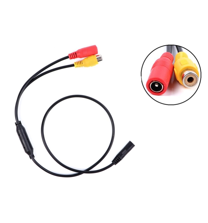 InCarTec | 4-Pin female To CVBS RCA Female Connector reverse camera cable ( CA-CB-03 )