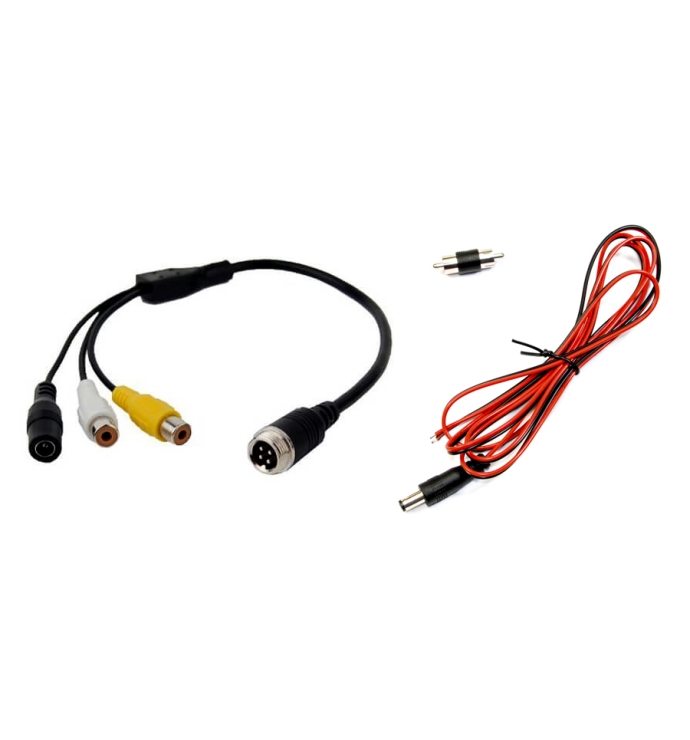 InCarTec | 4 PIN male to RCA Phono converter cable (With Male adapter) ( CVC-CB-09 )