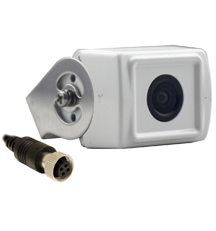 InCarTec | Universal heavy duty rear view camera with adjustable bracket for Vans/ Motorhomes NTSC (WHITE) ( CVC-UNI-206 )