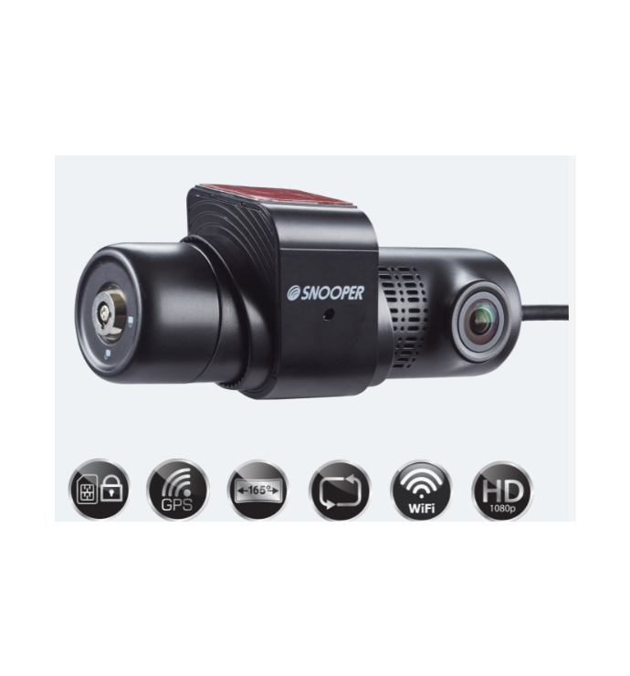 Snooper | DVR-PRO 2 Channel Front & Rear Cam (Hardwire)