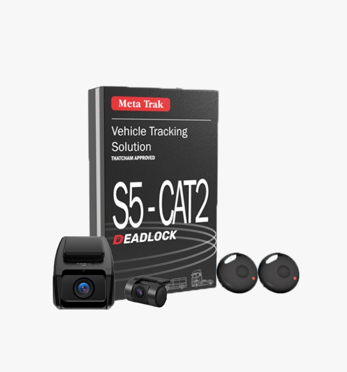 Meta Trak S5 CAT-2 Deadlock and FineVu GX1600 Front & Rear Hardwire