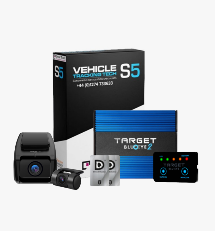 Smartrack S5, FineVu GX1600 Front & Rear Hardwire and Target Blu Eye 2 (LCD Version)