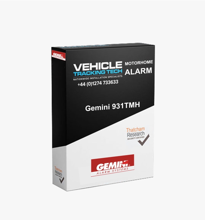 Gemini 931TMH Thatcham Approved Category 2>1 Alarm system suitable for Motorhomes