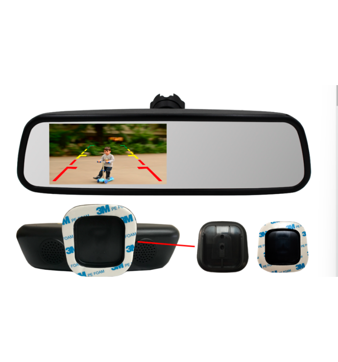 InCarTech | 4.5 inch Rear view mirror monitor (Universal Window Mount)