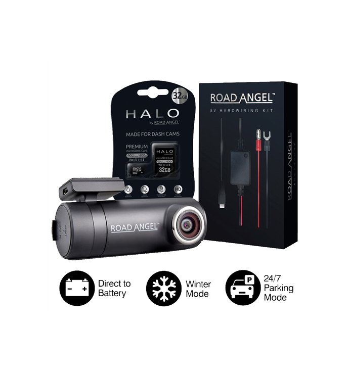 Road Angel | Halo Go Dash Cam Deluxe Package
